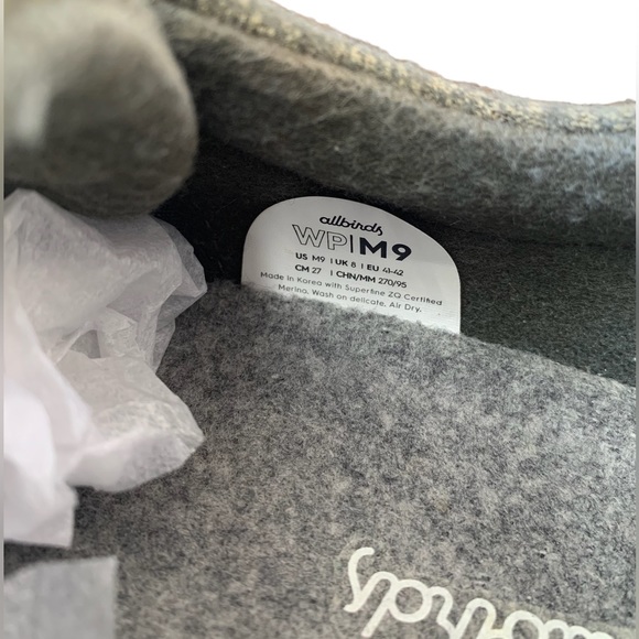 Allbirds Wool Piper Men’s Shoes Dark Jungle (Blizzard) Size M9 GUC - Picture 8 of 12